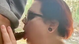 Sucking Black Cock In Nature :) Wet And Sloppy