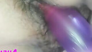 My Hungry Pussy Fucks A Thick Dildo Deep Inside