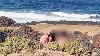 Nudist Beach Blowjob: I Show My Hard Cock To A Bitch That Asks Me For A Blowjob And Cum In Her Mouth