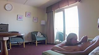 teen 18+ Blonde Slut Gets Fucked In A Motel Room