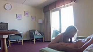 teen 18+ Blonde Slut Gets Fucked In A Motel Room