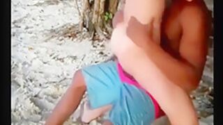 White Girl Fucks Black Guy On Beach