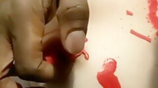 Candle Waxed Nipple Sucking And Finger Fucked