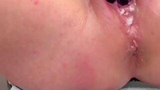 Anal 3 Finger Masturbate And Asshole Working And Pee On The End 5 Min With Aqua Pola