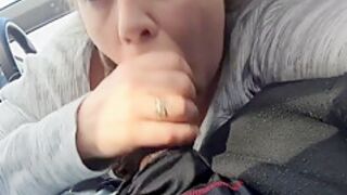 Nikki Belle In Deepthroating Her Bbc In The Car