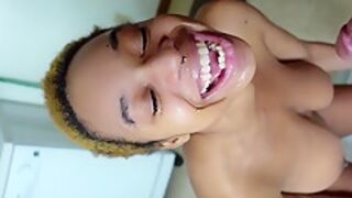 Junglebunny Get Throat Fucked Until She Gags And Pukes