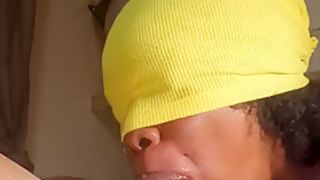 My Ebony Slut Pumps My Dick And Let Me Jerk Inside Her Mouth