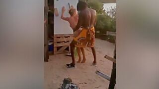 French Milf Fucked By An African Tribe Man