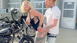 My Dirty Hobby - German amateur fucked in public by the biker