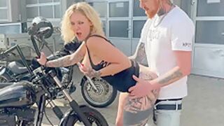 My Dirty Hobby - German amateur fucked in public by the biker