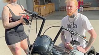 My Dirty Hobby - German amateur fucked in public by the biker