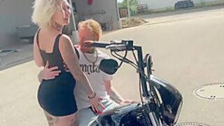 My Dirty Hobby - German amateur fucked in public by the biker