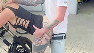 My Dirty Hobby - German amateur fucked in public by the biker