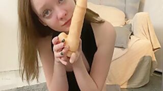 Perfect teen 18+ Having Fun With Dildo And Then Squirt While Nobody Home