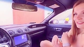 Ellie Moore - She Gave A Blowjob In Public In The Car