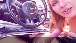 Ellie Moore - She Gave A Blowjob In Public In The Car