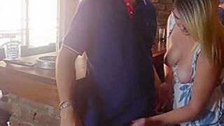 Waitres Caught Jerking Of The Barman At Holiday Resort 6 Min