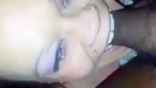 Tongue Pierced Mature Eat Bbc For Facial