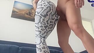 Cumshot On Leggings /rubbing Cock On Fitness Model With A Perfect Ass /candyluxxx