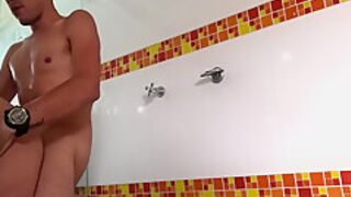 Horny Latino Fucks His Step sister-in-law In The Shower While His Wife Works