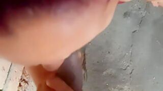 Old Slut Sucks My Dick In The Parking Lot