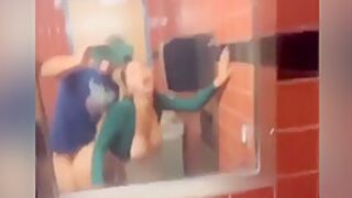 Fucked Big Titty teen 18+ On A Public Toilet