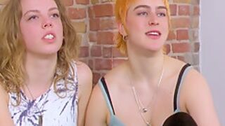 Emi And Lilith Have Lesbian Fun With Dildo And Vibrator