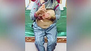 Shilpa Bhabhi - Hot Desi Pressing Her Big Boobs And Masturbating By Dildo