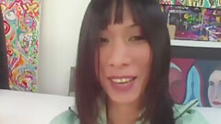 A Glorious Asian Sucks Hard And Gets Her Pussy Banged