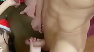 Gorgeous And Sexy Asian teen 18+ Enjoys Her First With Big Dick And Cumshot On Her Face - Interracial Gangbang