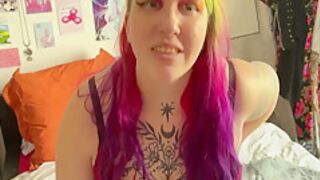 Jerk Off Instructions By A French Amateur Tattooed Girl Wearing A Strapon