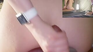 Socked Solejob Stroking: From The Clip Mirror Playtime - Alternate Double Pov Sockjob Squeezing Edge