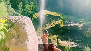 Outdoor Fuck Under A Waterfall