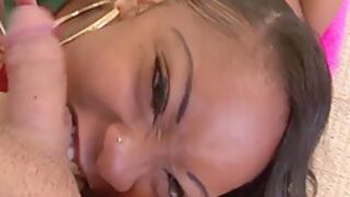 Young Ebony Get Fucked By Asian Pornstar