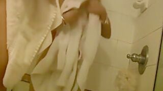 Hot Brunette Shower Licking Pussy Scandal 6 Min