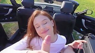 Sofia Simens - Risky Public Sex In Car With Little Slut