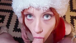 Sweetly Sucked Dick On New Years Eve ! Blowjob Deepthroat Cum In Mouth - Eva Berger, Sonia Red And Happy New Year