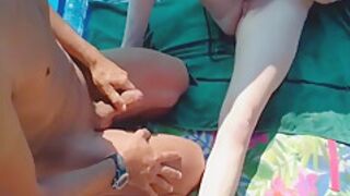 2 Strangers Cum On Me At The Beach