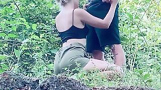 The Cute Blonde Really Asked Me To Give It To Her Mouth In The Jungle And I Couldnt Refuse