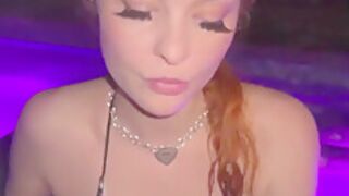 New Years Hot Tub Blowjob Video With Elly Clutch