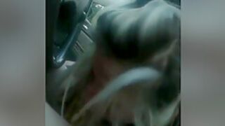 Sucking Lovers Cock In Car