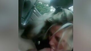 Sucking Lovers Cock In Car