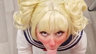 Big Dicks In Toga Himiko Gives An Amazing Oiled Footjob Pov Blowjob Footjob Reverse Cowgirl Doggystyle Cumshot