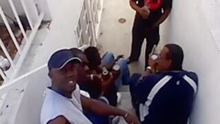 A Group Of Black Dudes Becomes A Group Sex Party With Blonde Slut