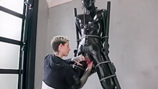 Latex Tied Orgasm