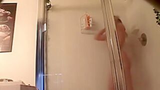 Jerking Off While Spying On My Stepdaughter Showering