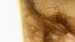 Close Up Hairy Pussy Masturbation