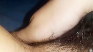 Close Up Hairy Pussy Masturbation