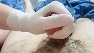 Compilation Of Good Handjobs And Cumshots 2023. Gloves And Tickling Part 1