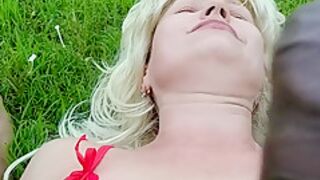 Angel Fowler Down On Green Grass Following Dani Danger Hd- 1080 Porn